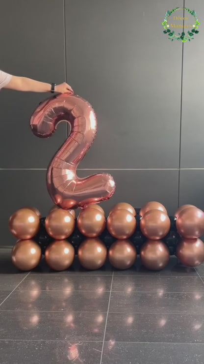 40" große Folienballonzahlen für Geburtstagspartys