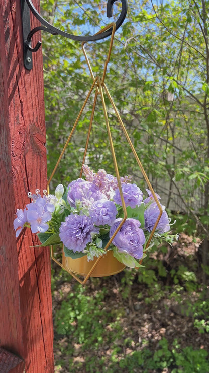 Centros de mesa de comedor con estantes para flores con diamantes dorados, paquete de 2