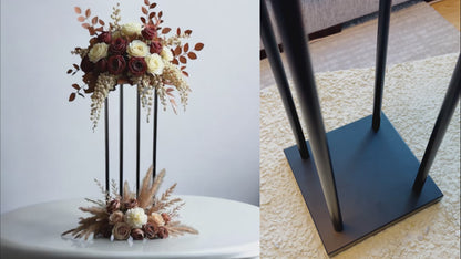 Black Center Pieces for a Wedding - 32" Tall Flower Stand