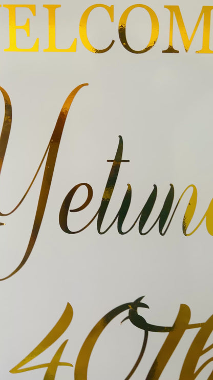 Personalized 20 x 30" Wedding Welcome Sign
