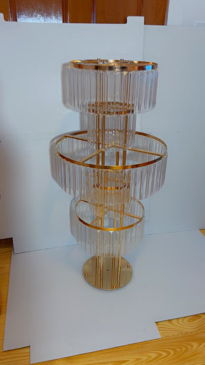 Crystal Flower Rack 43.3" Wedding Table Centerpiece