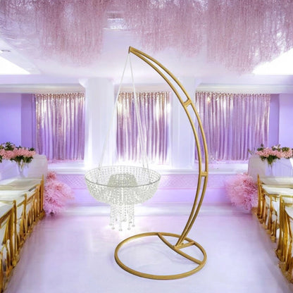 Suspended Acrylic Wedding Cake Stand with 6.8ft Hanging Frame